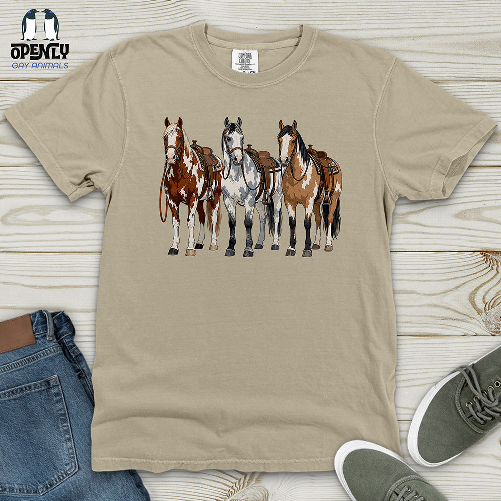 Western Horses Heavy Cotton Comfort Colors Tee