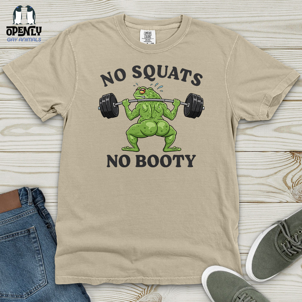 No Squats No Booty Heavy Cotton Comfort Colors Tee