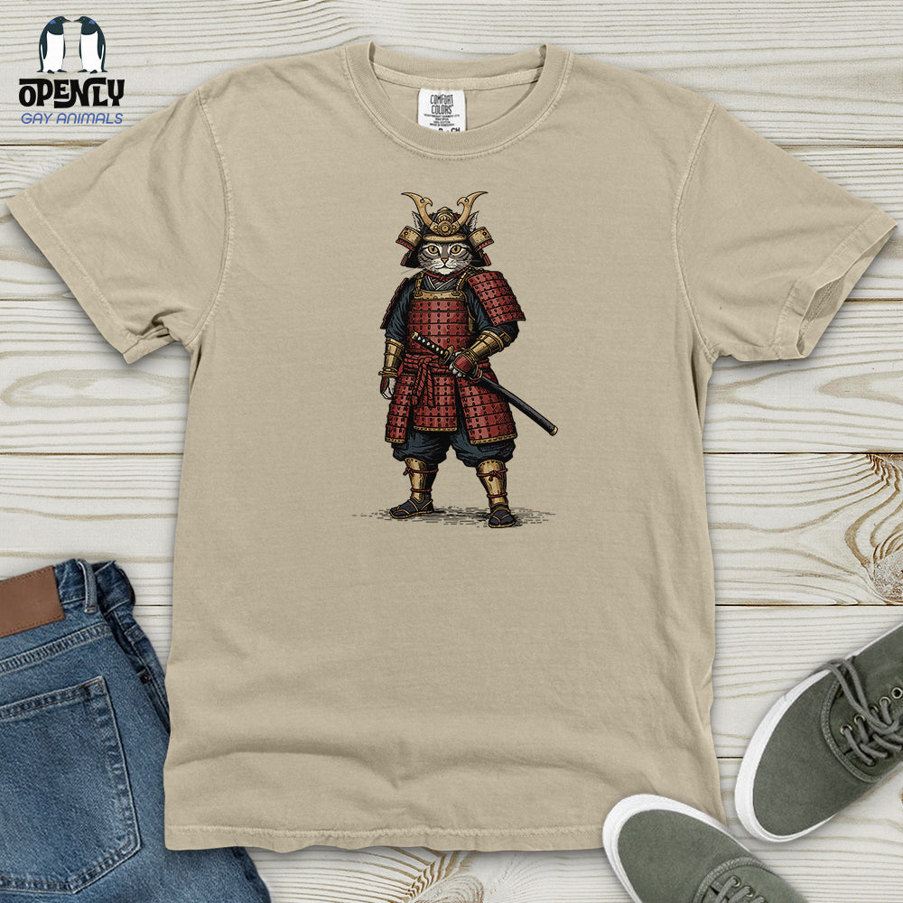 Cat Samurai Heavy Cotton Comfort Colors Tee