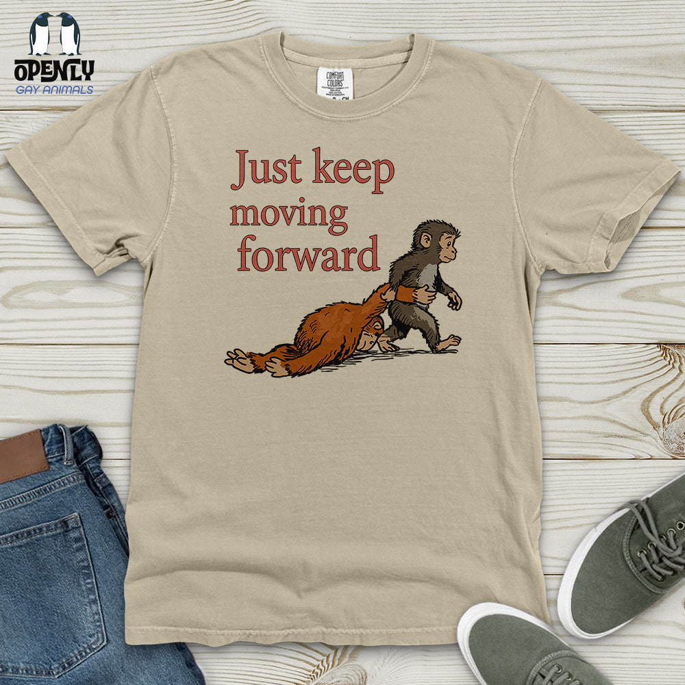 Just Keep Moving Forward Heavy Cotton Comfort Colors Tee
