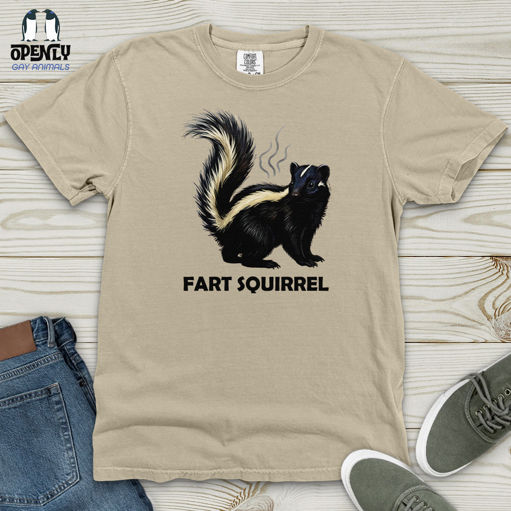 Fart Squirrel Heavy Cotton Comfort Colors Tee