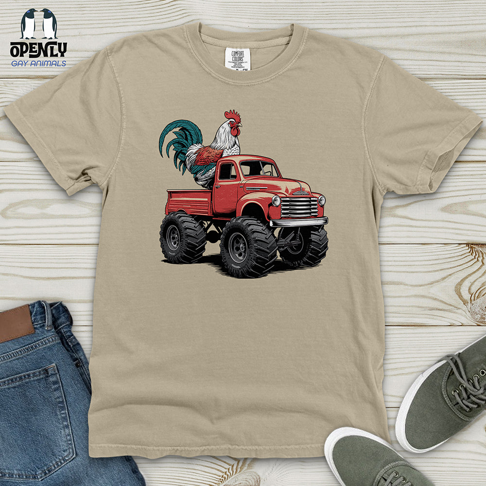 Chicken Monster Truck Heavy Cotton Comfort Colors Tee