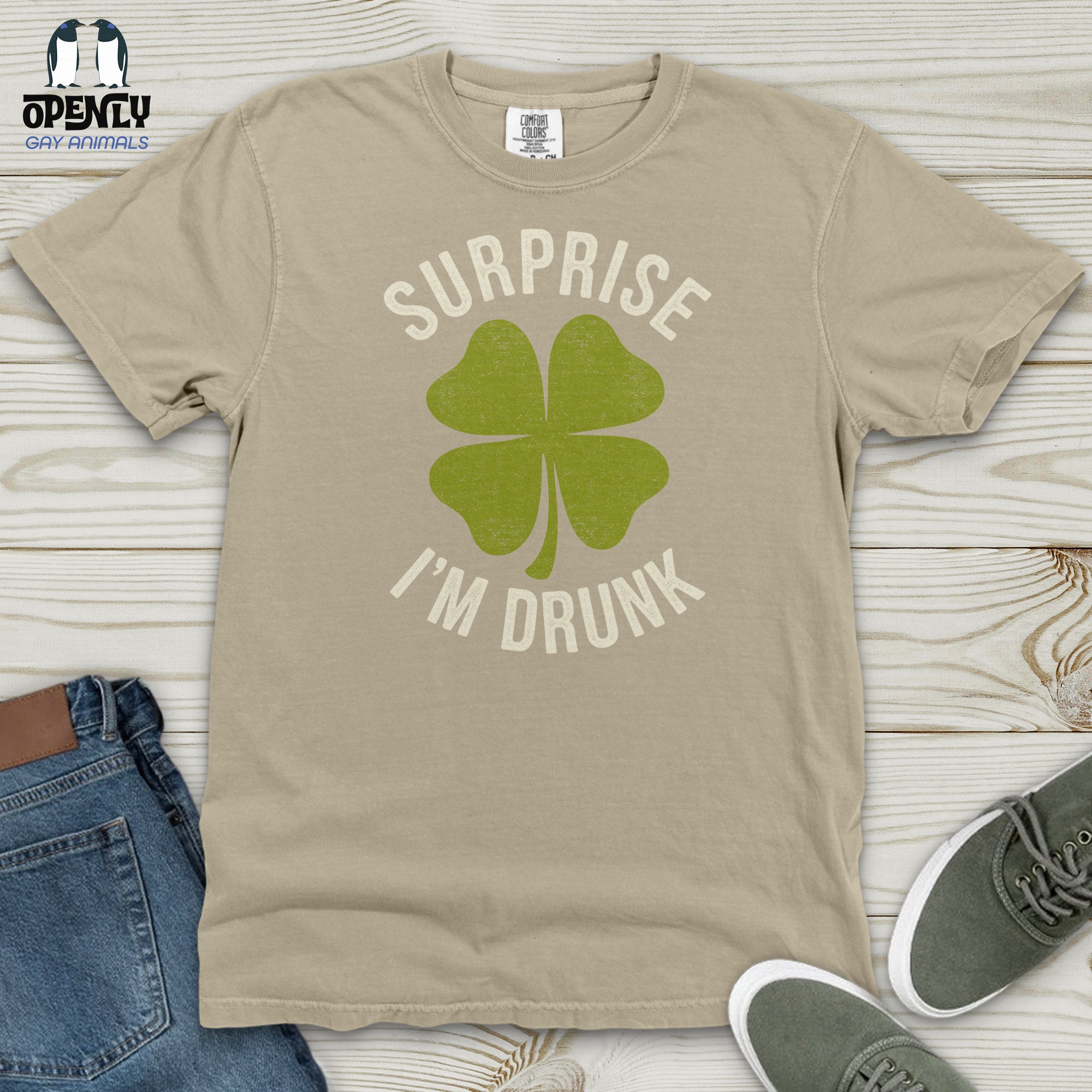 Surprise I'm Drunk  Heavy Cotton Comfort Colors Tee
