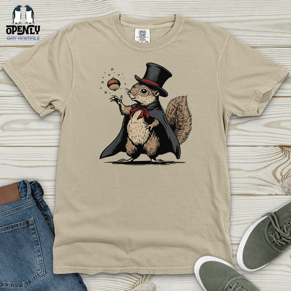 Squirrel Magician Show Heavy Cotton Comfort Colors Tee