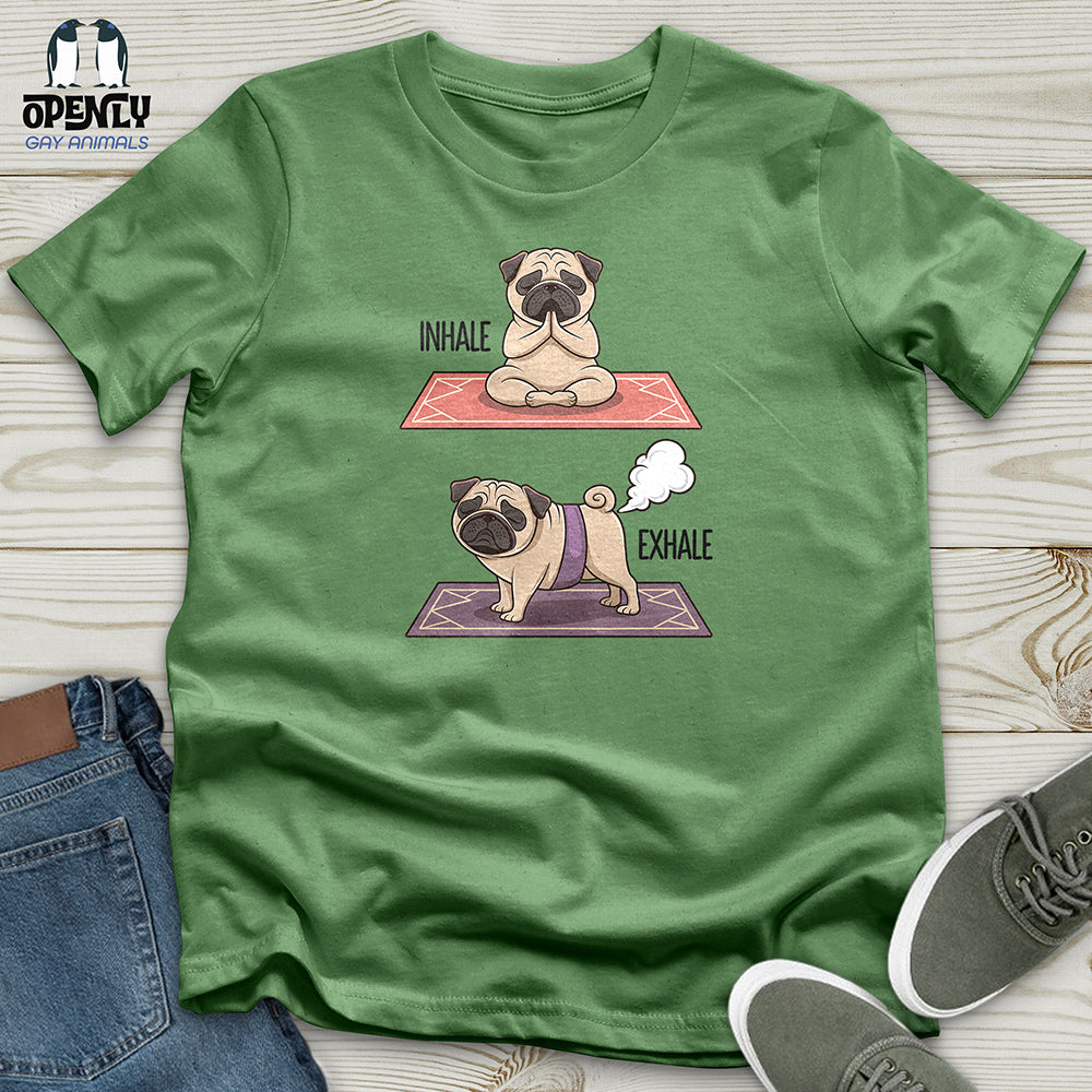 Inhale, Exhale Dog Unisex t-shirt