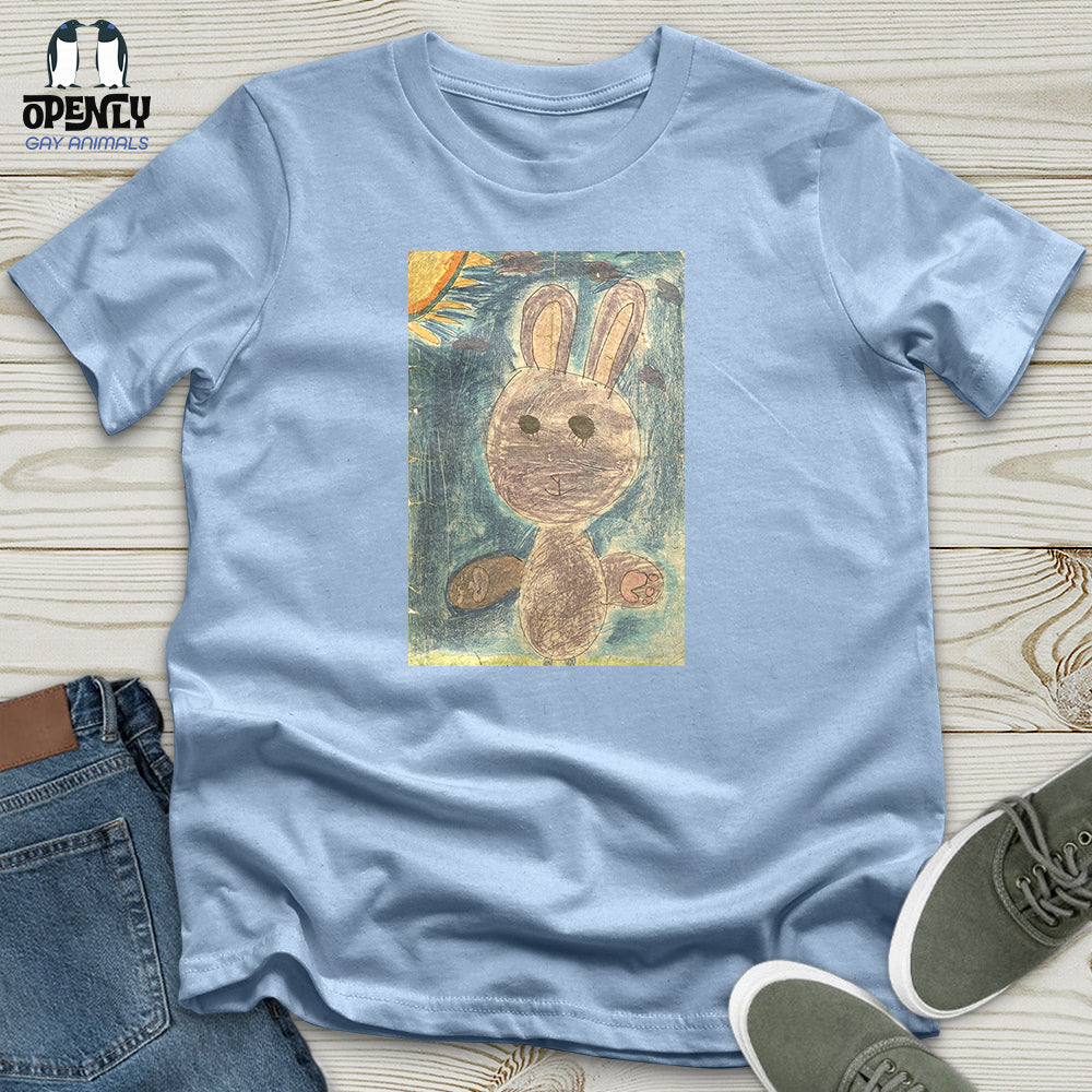 Glitch Bunny Faded Unisex T-Shirt