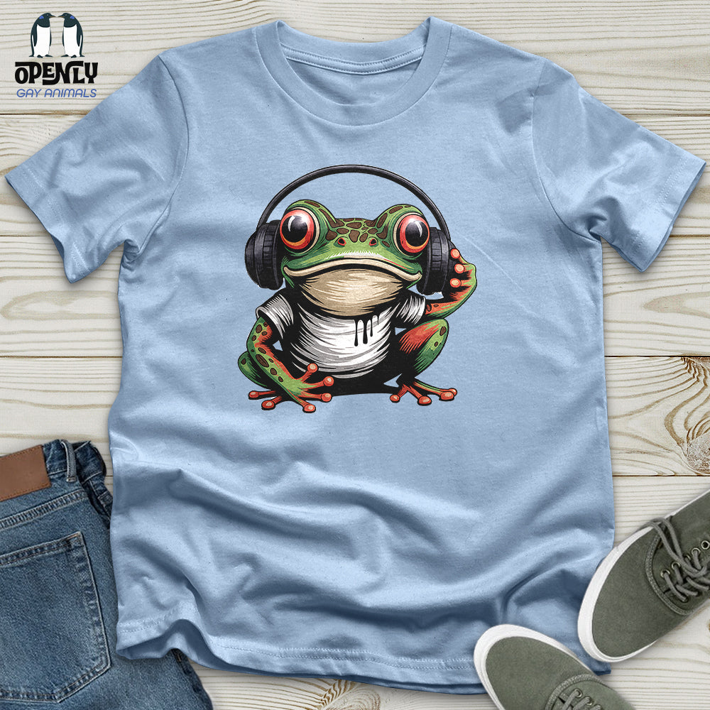 Frog in Headphones Unisex T-Shirt