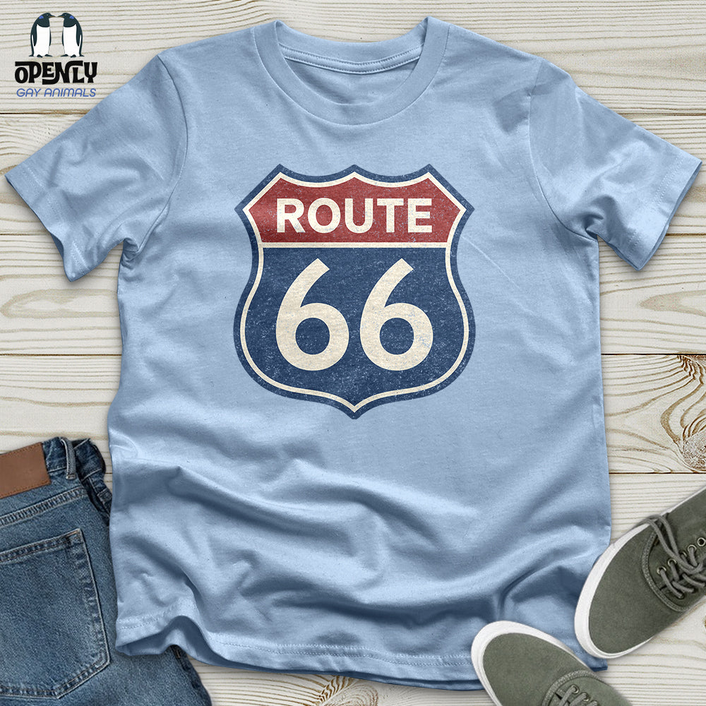 Vintage Route 66 Sign Unisex T-Shirt