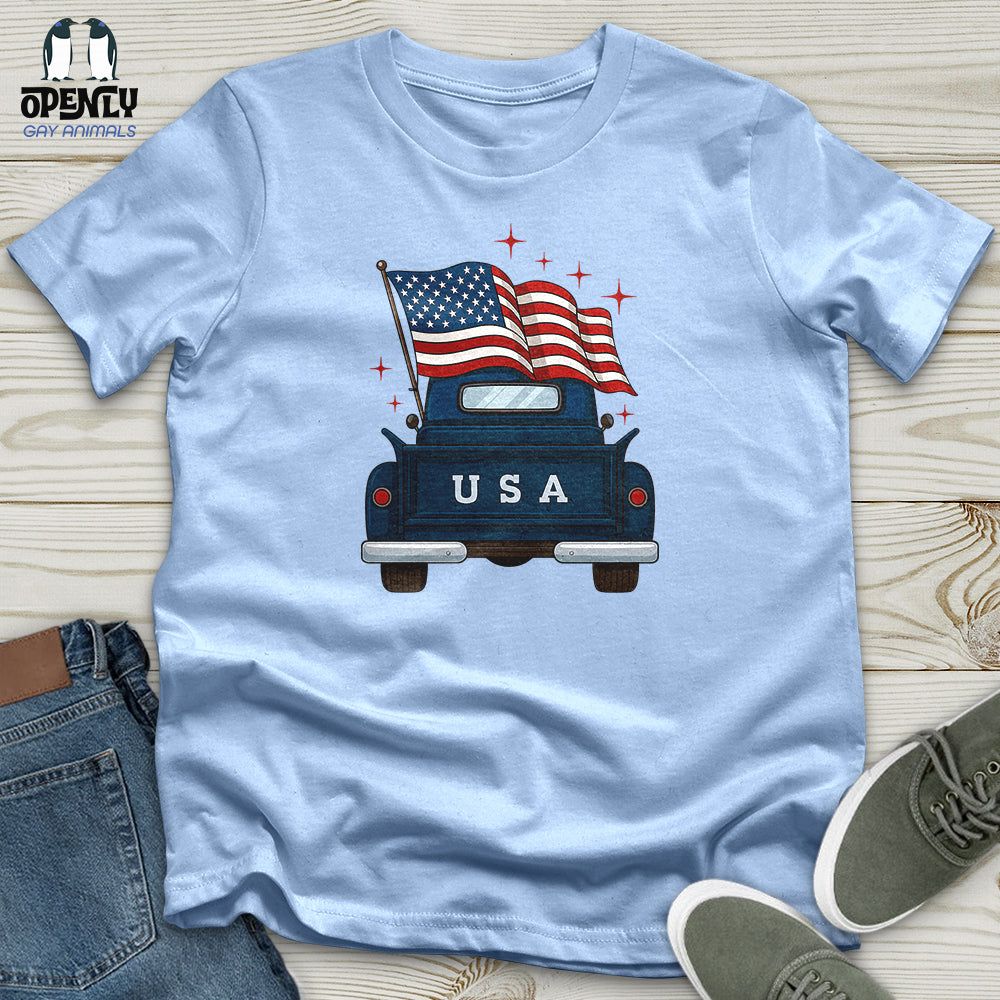 Happy Memorial Day Farm Truck Softstyle Tee