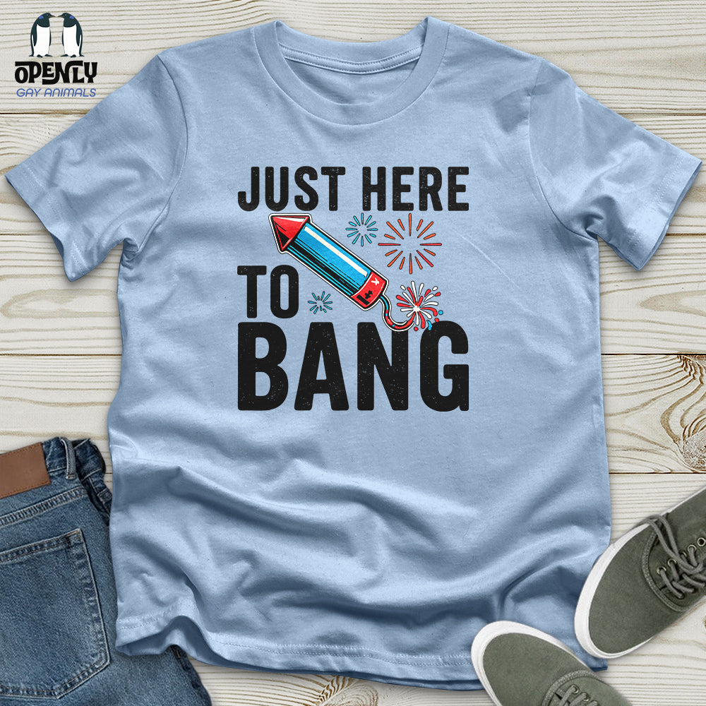 Just Here To Bang 02 Unisex T-Shirt