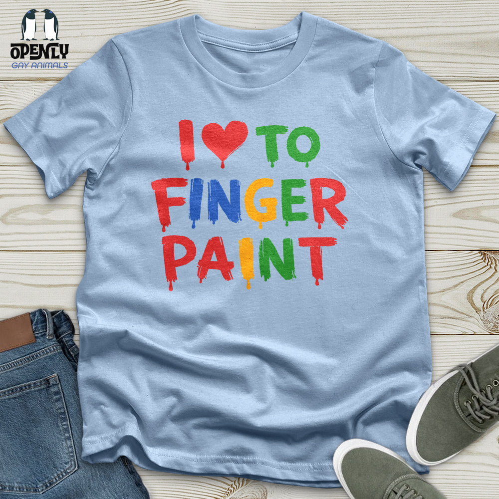 I Love to Finger Paint Male Couple T-Shirt