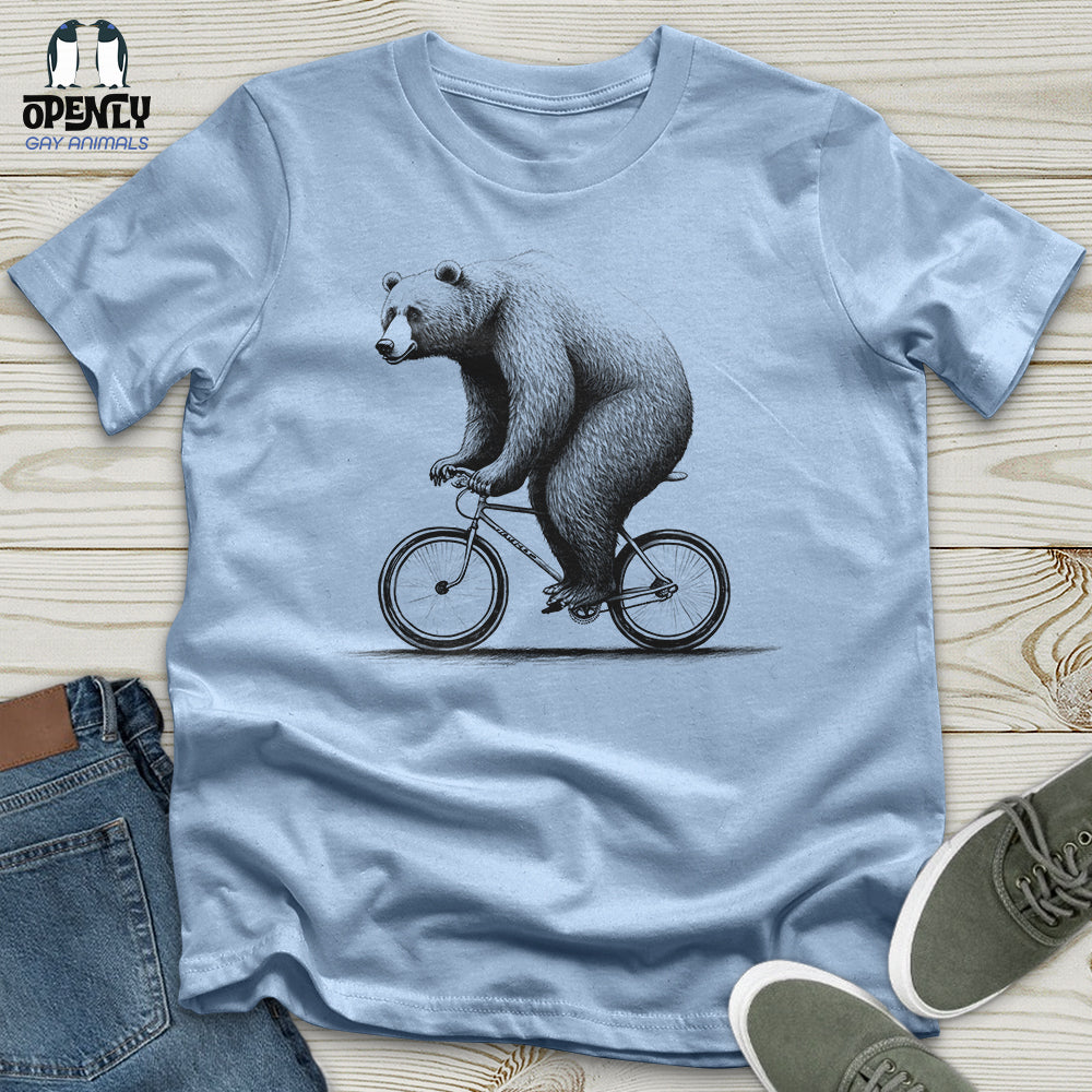 Bear Riding Bike Unisex T-Shirt