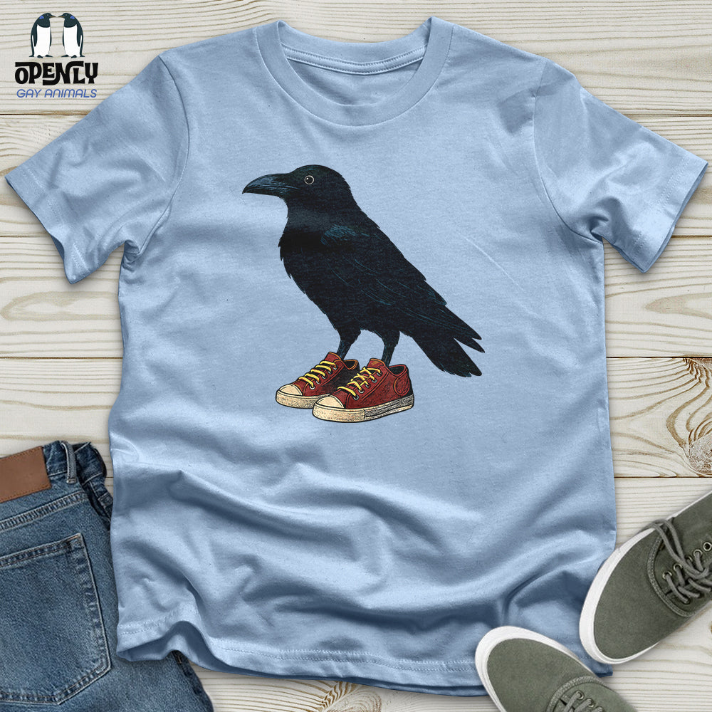 Raven Wearing Sneakers Unisex T-Shirt