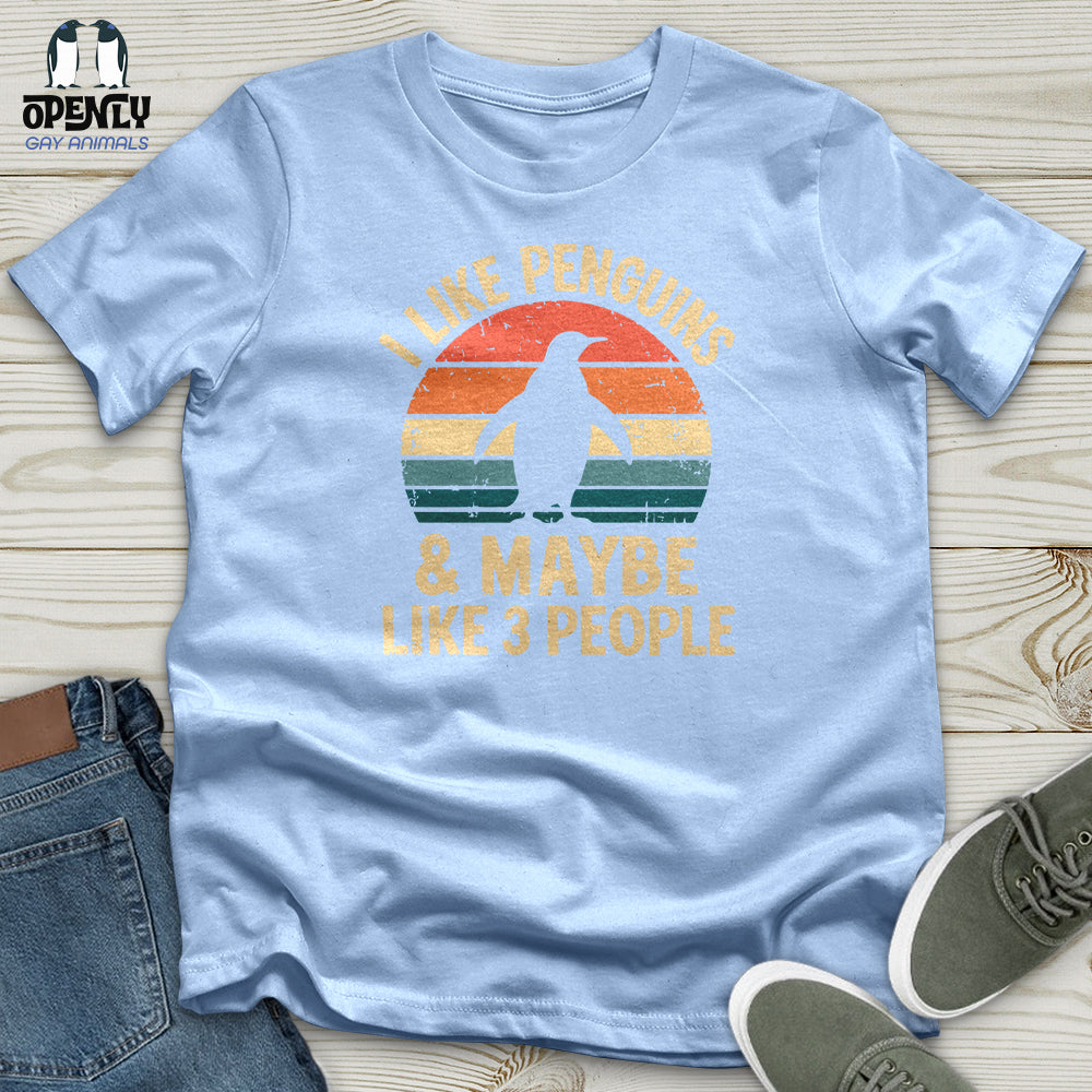 I Like Penguins and Maybe 3 People Softstyle Tee