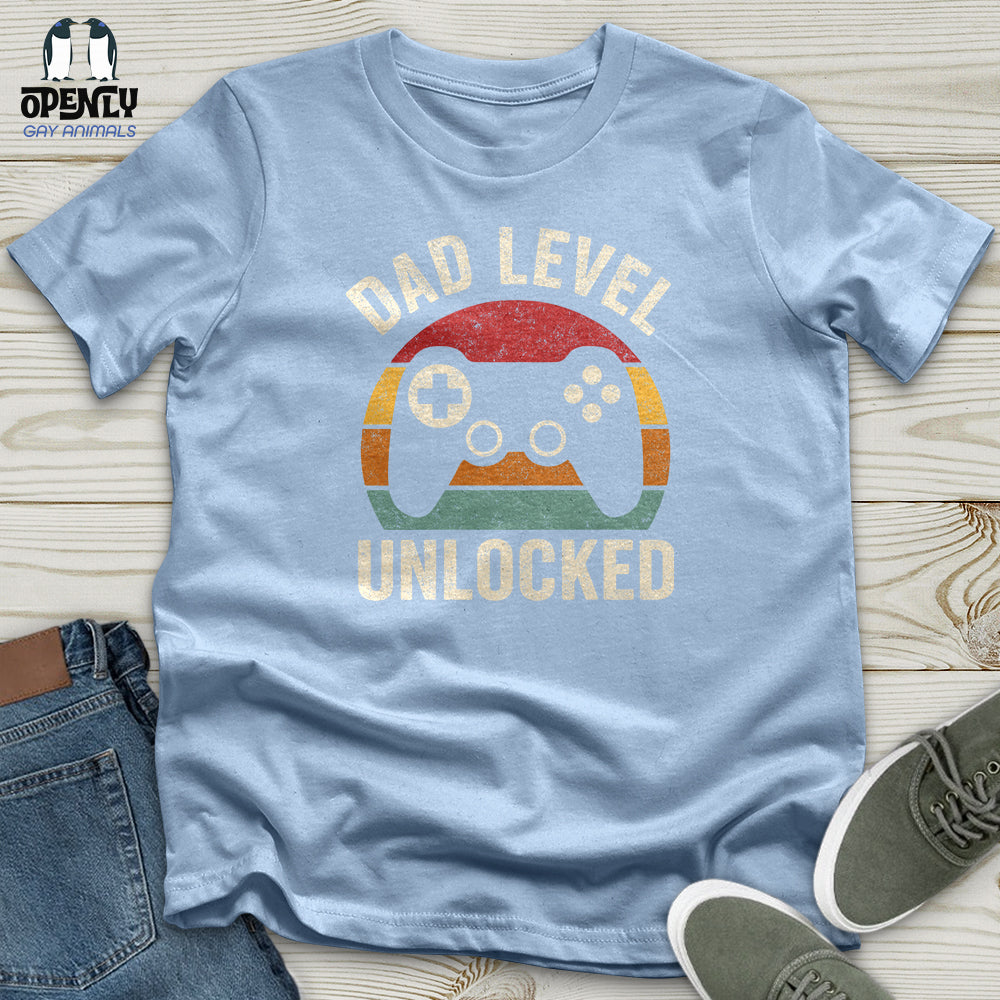 Dad Level Unlocked Unisex T-Shirt