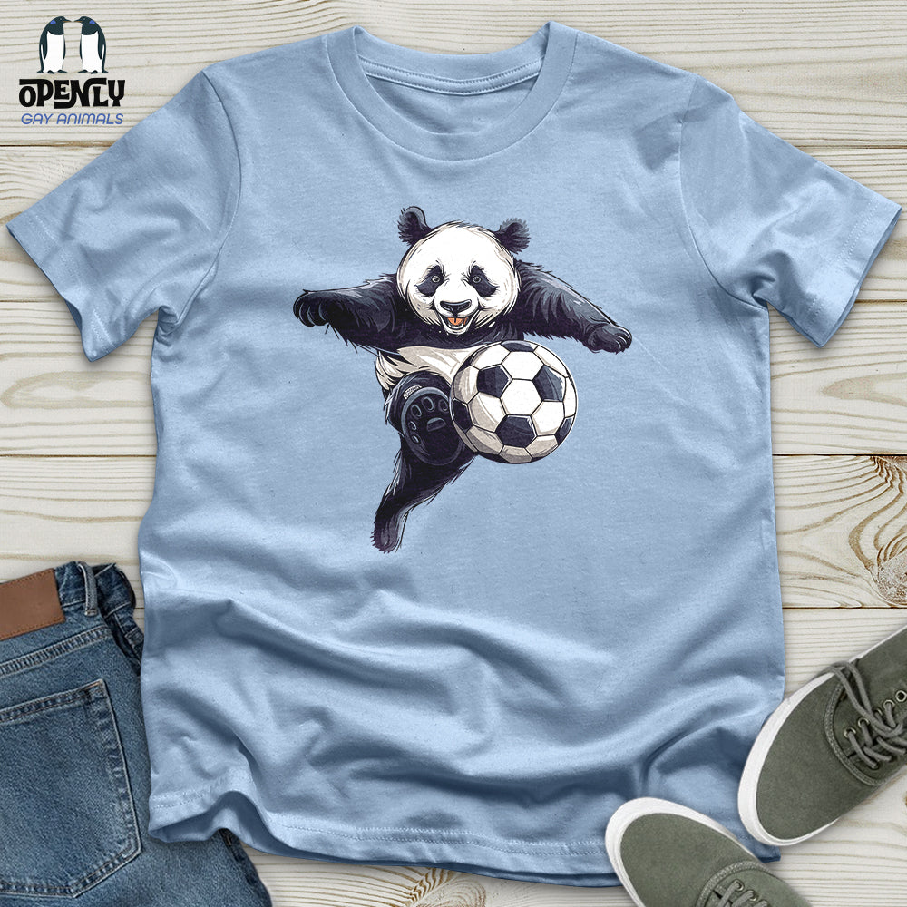 Panda Soccer Strike Unisex t-shirt