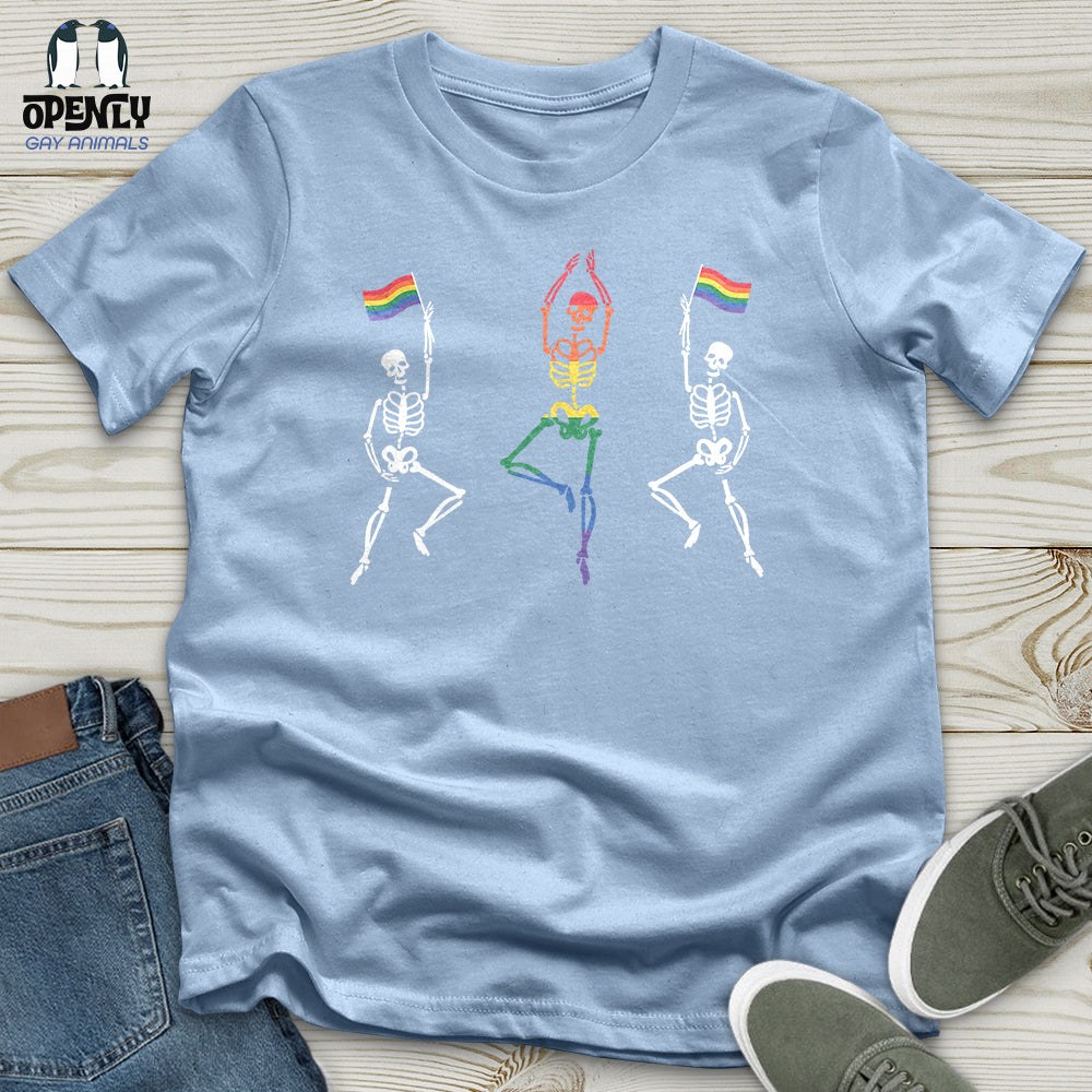 Dancing Skeletons Pride Unisex T-Shirt