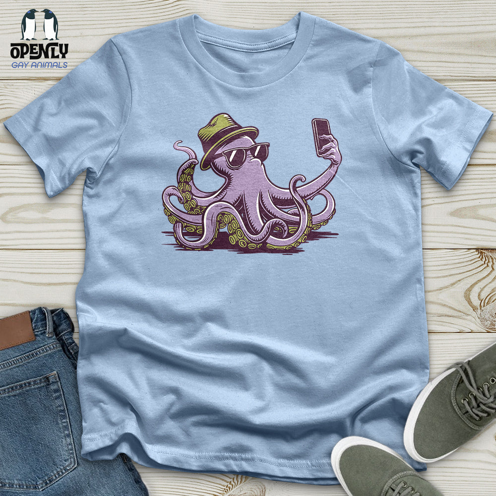 Octopus Takes a Selfie Unisex T-Shirt