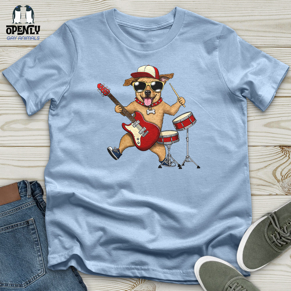 Musician Dog Unisex t-shirt