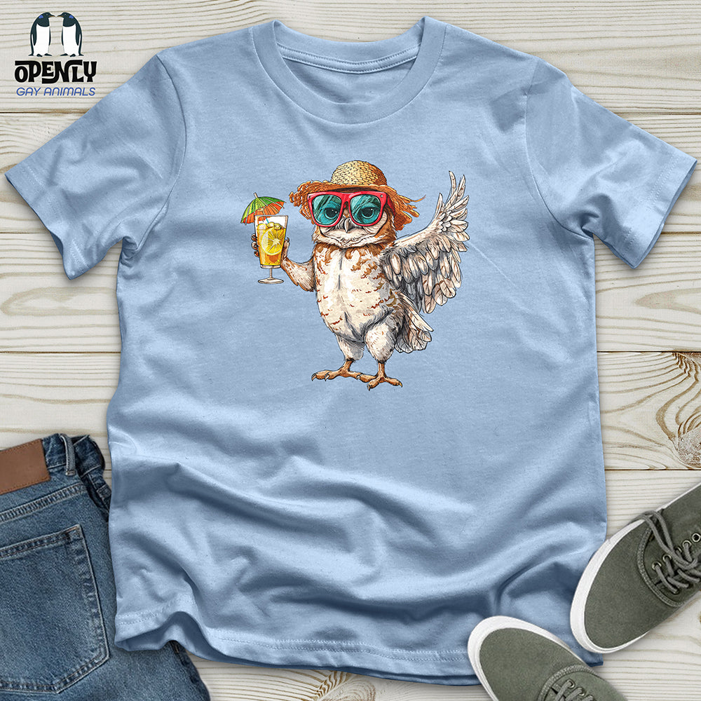 Owl Beach Vacation Unisex t-shirt