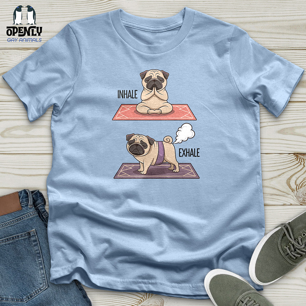 Inhale, Exhale Dog Unisex t-shirt