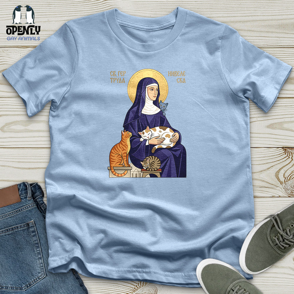 Saint Gertrude of Nivelles Unisex T-Shirt