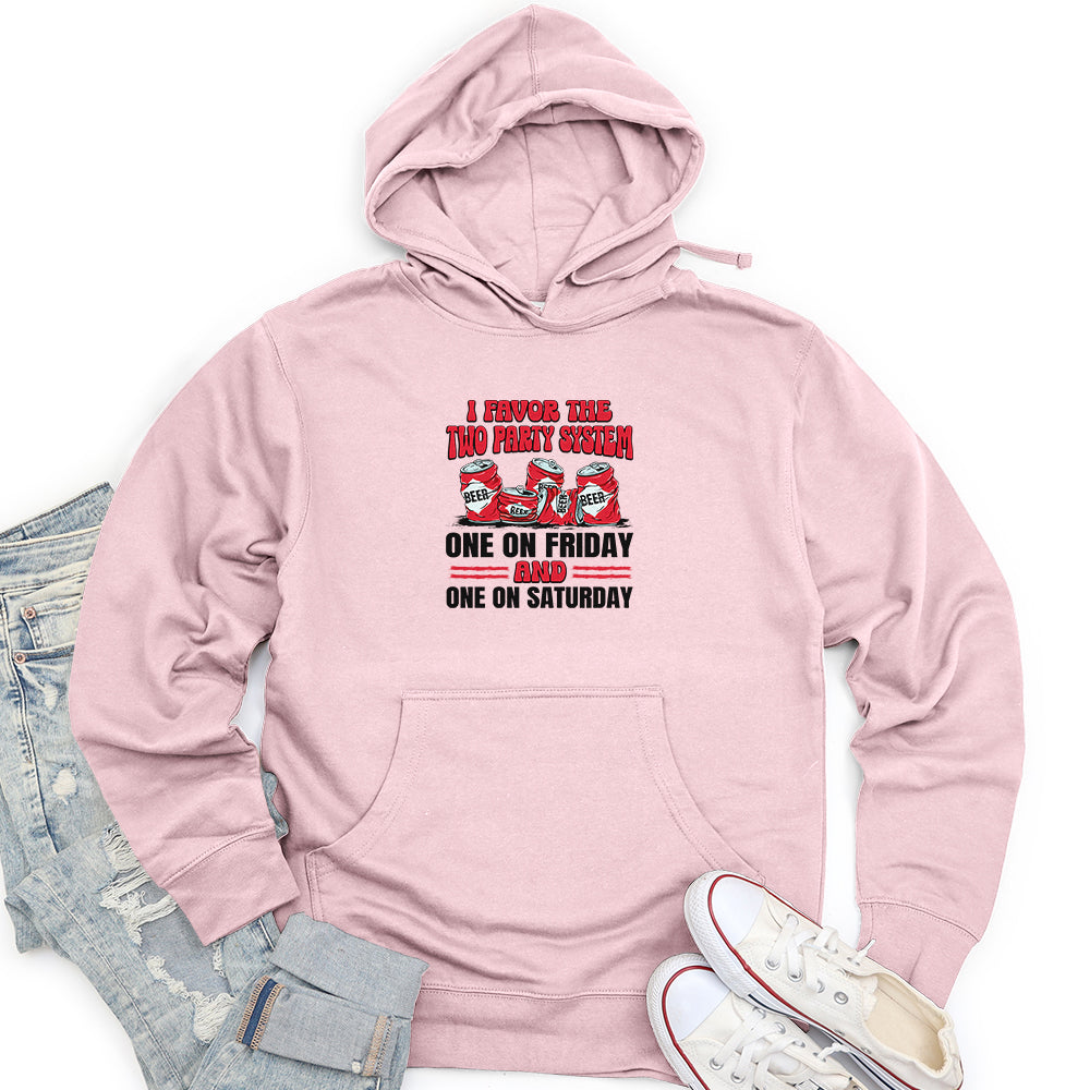 Two Party System Unisex midweight hoodie