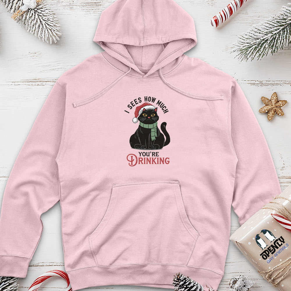 I Sees How Much You're Drinking Unisex Midweight Hoodie