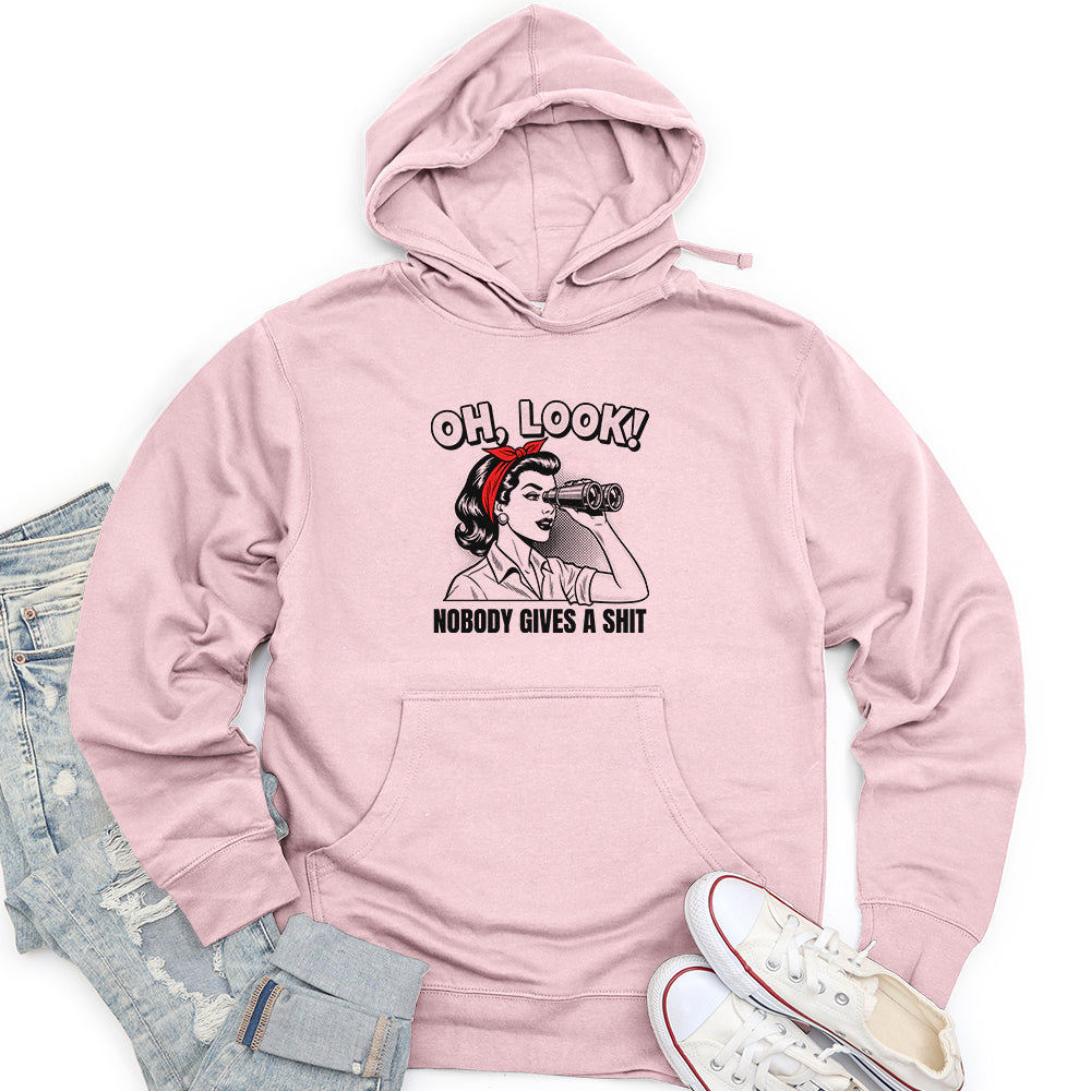 Oh Look Nobody Gives A Shit Unisex Midweight Hoodie