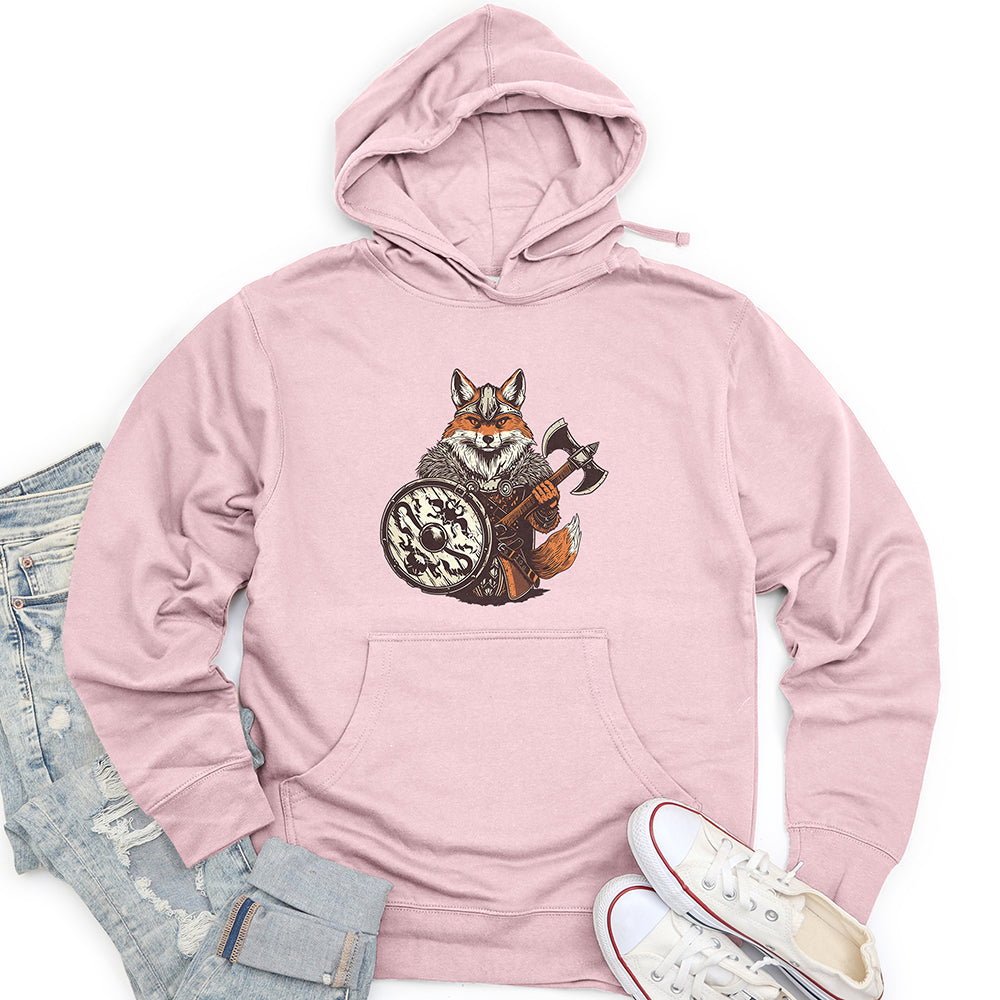 Fox Viking Courage Unisex Midweight Hoodie