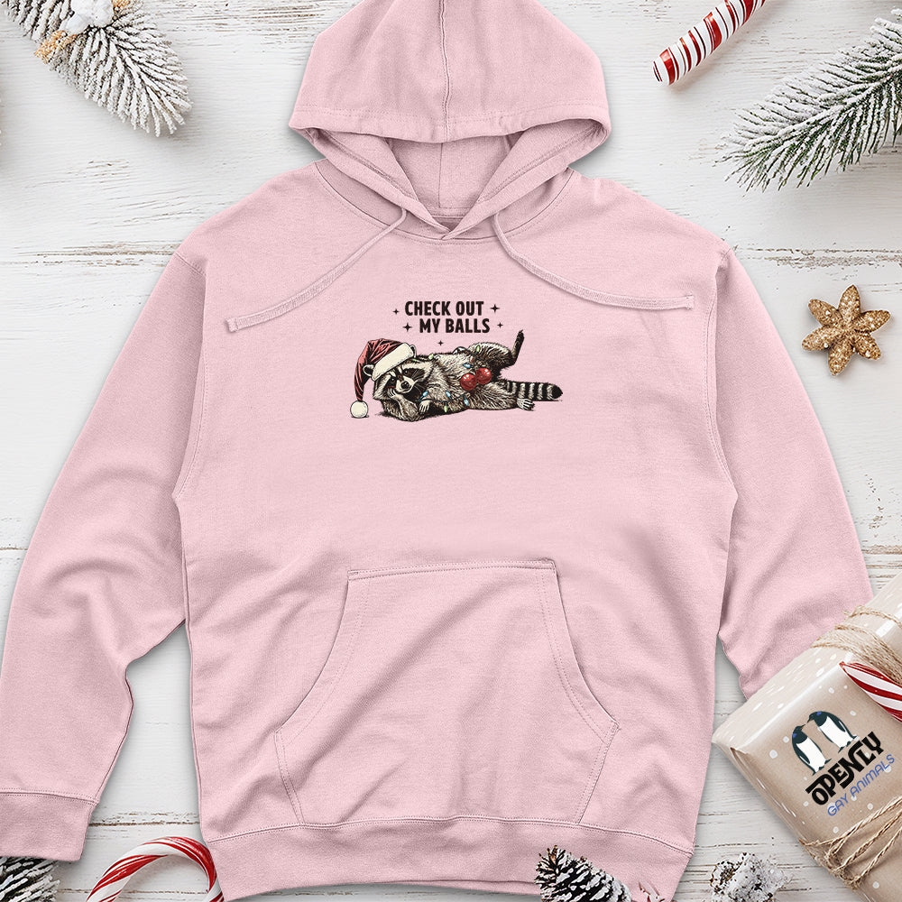 Check Out My Balls Unisex Midweight Hoodie