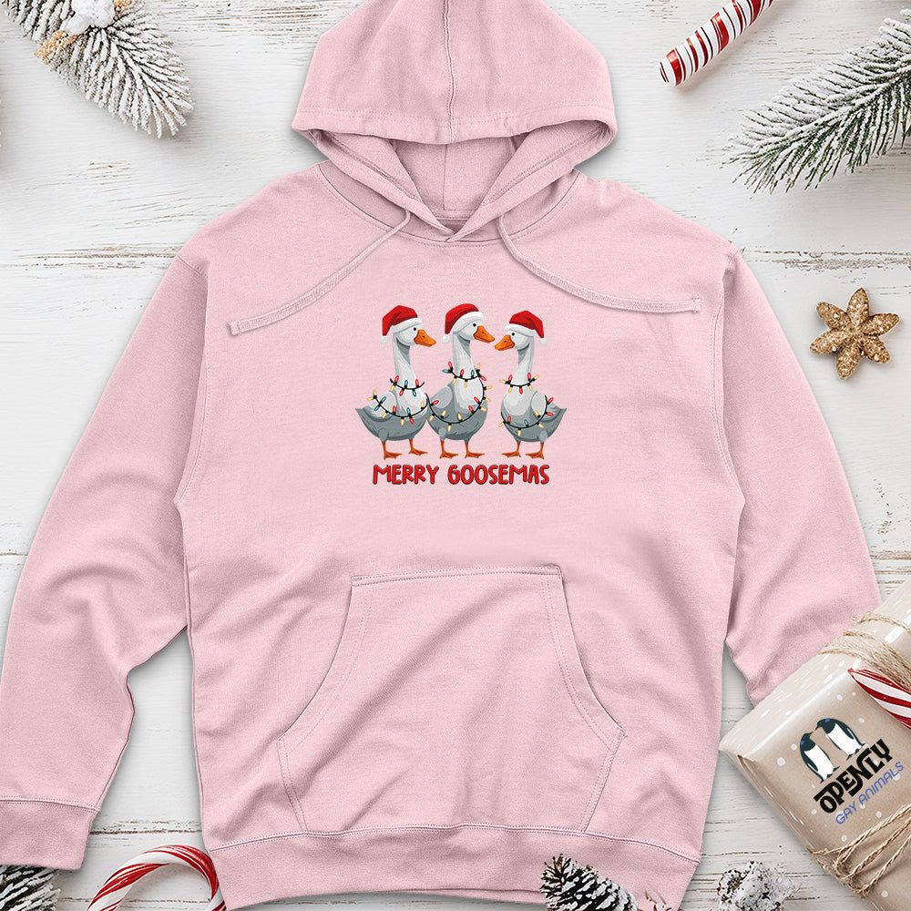 Merry Goosemas Unisex Midweight Hoodie