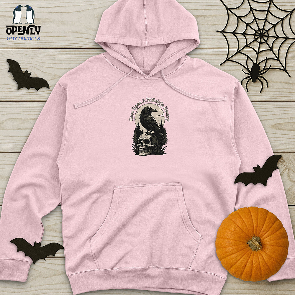Once Upon A Midnight Dreary Unisex midweight hoodie