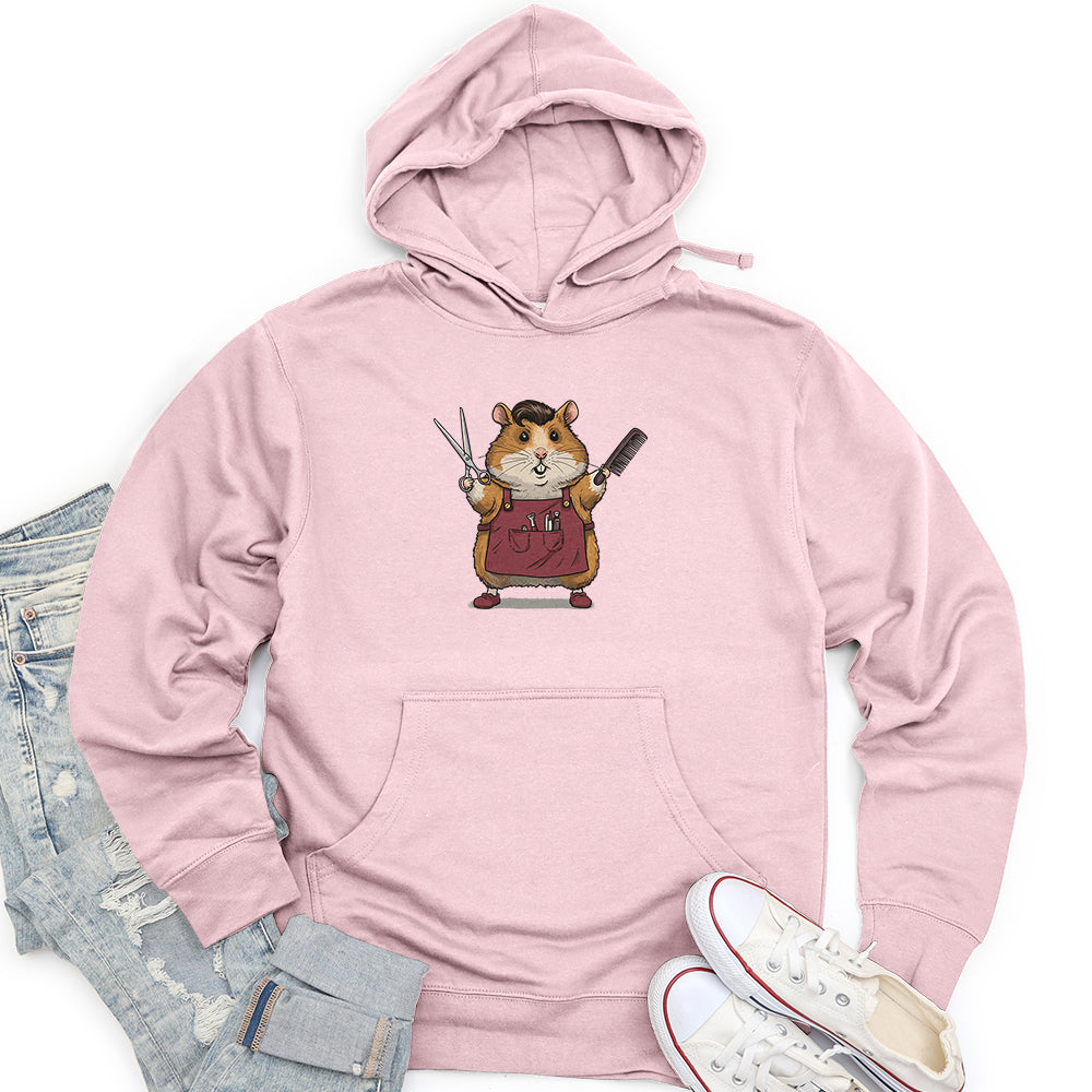 Hamster Barber Unisex midweight hoodie