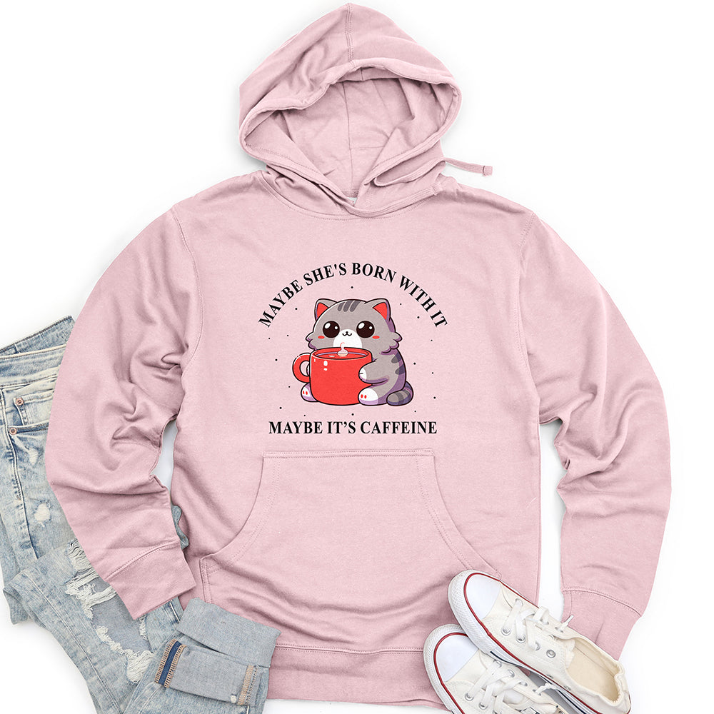 Maybe She's Born With It Unisex Midweight Hoodie