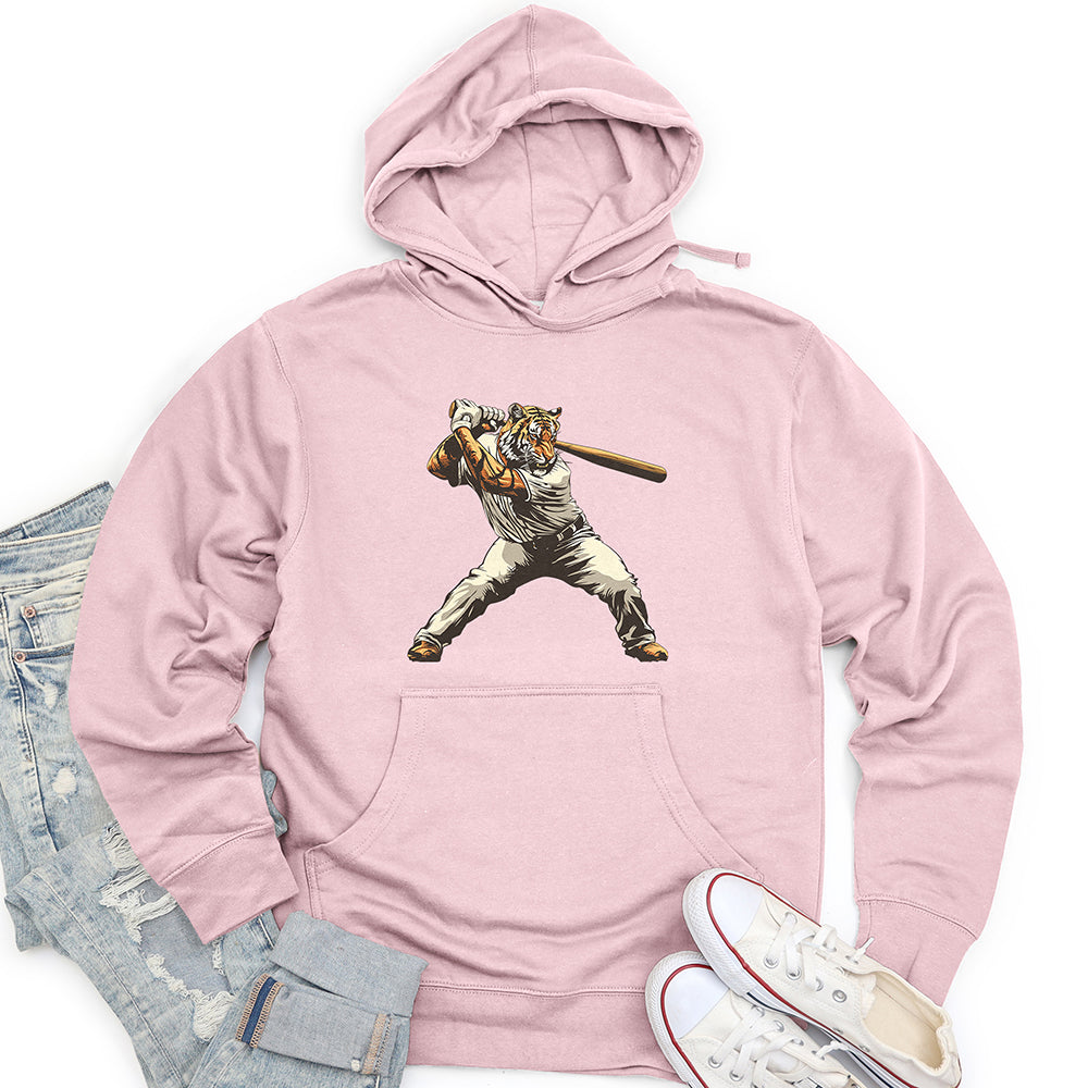 Tiger Slugger Swing Unisex Midweight Hoodie