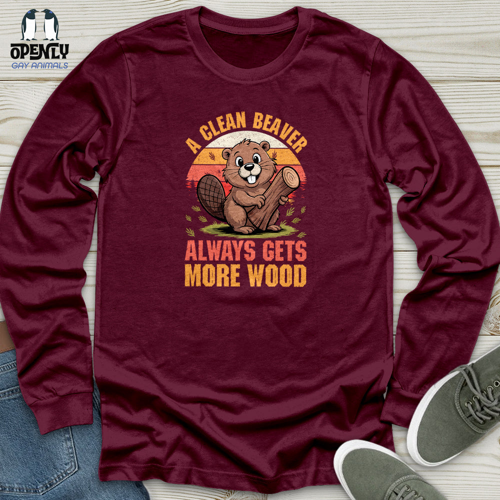 A Clean Beaver Unisex Long Sleeve Tee
