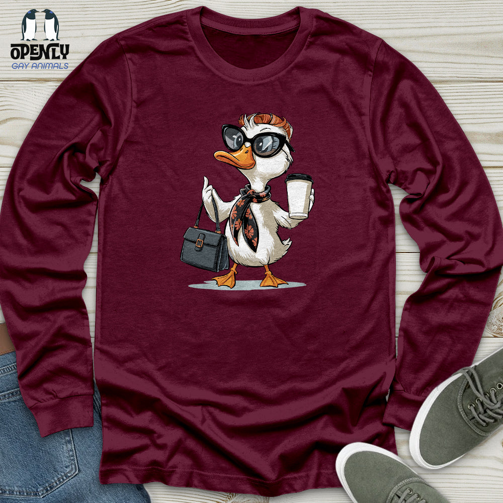 Fashionable Duck Unisex Long Sleeve Tee