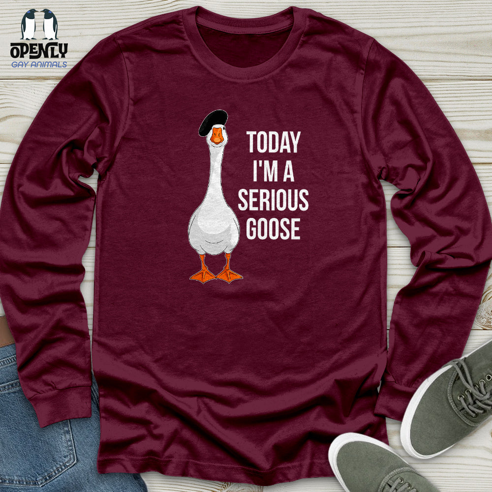 Today I'm a Serious Goose 2 Unisex Long Sleeve Tee