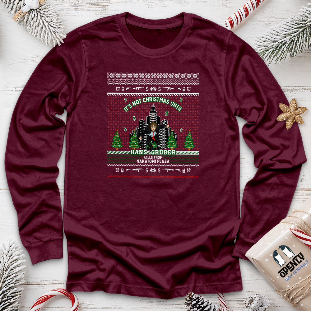 Hans Gruber Unisex Long Sleeve Tee
