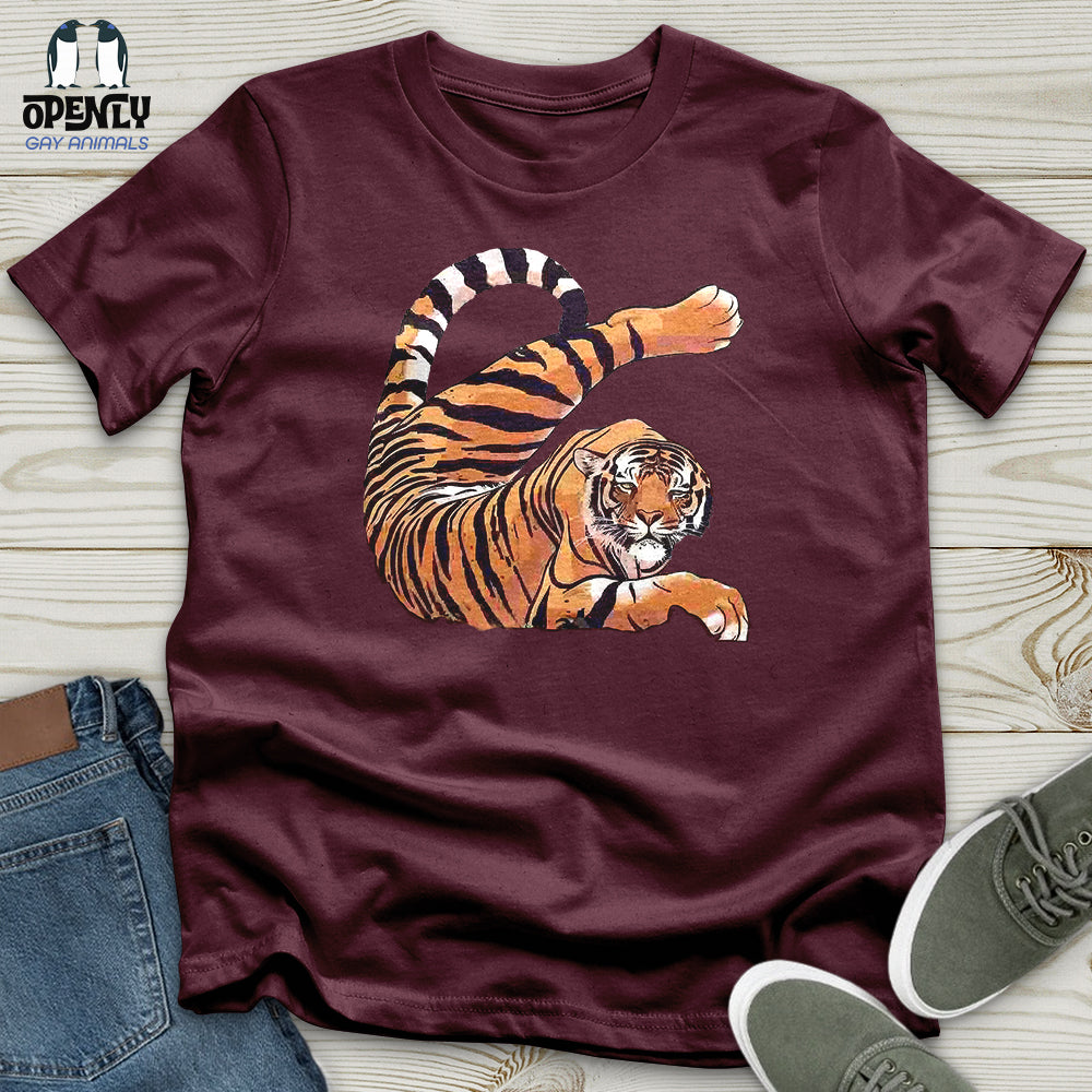 Stretching Tiger Unisex T-Shirt