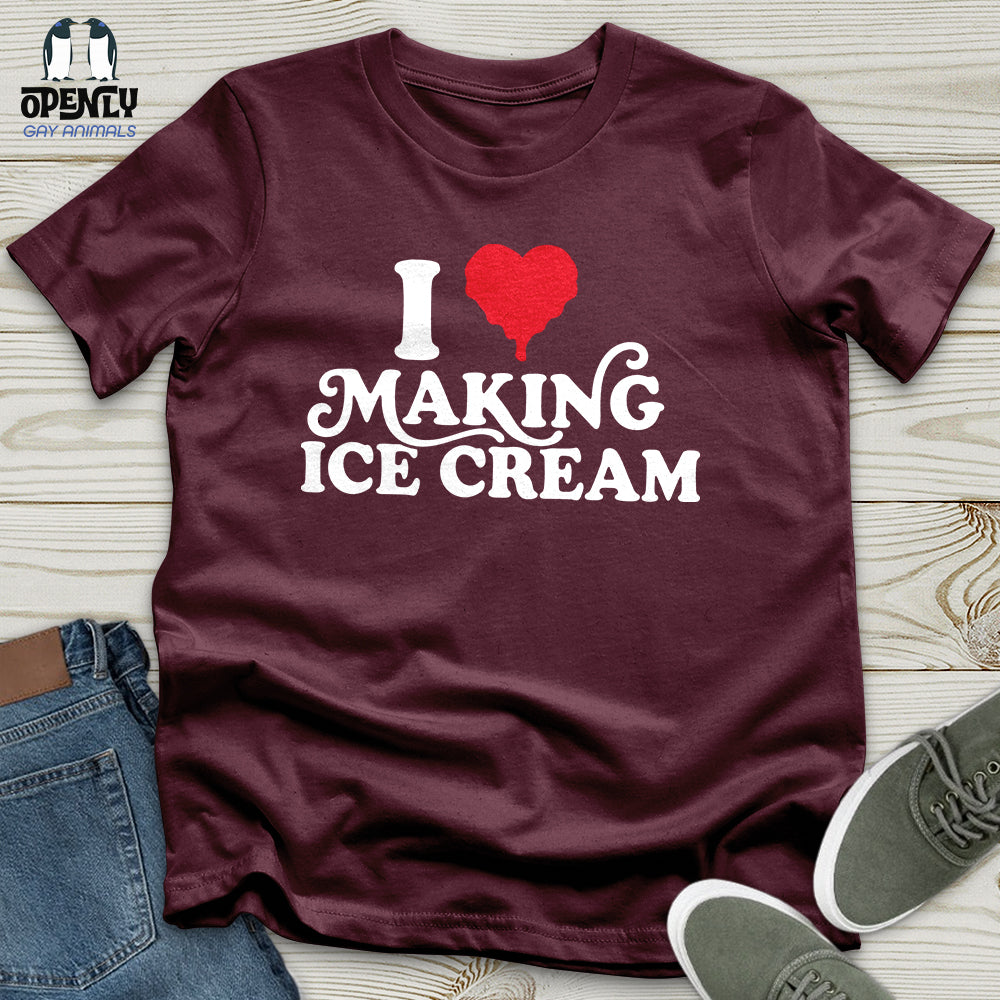 I Love Making ICE Cream Male Couple T-Shirt