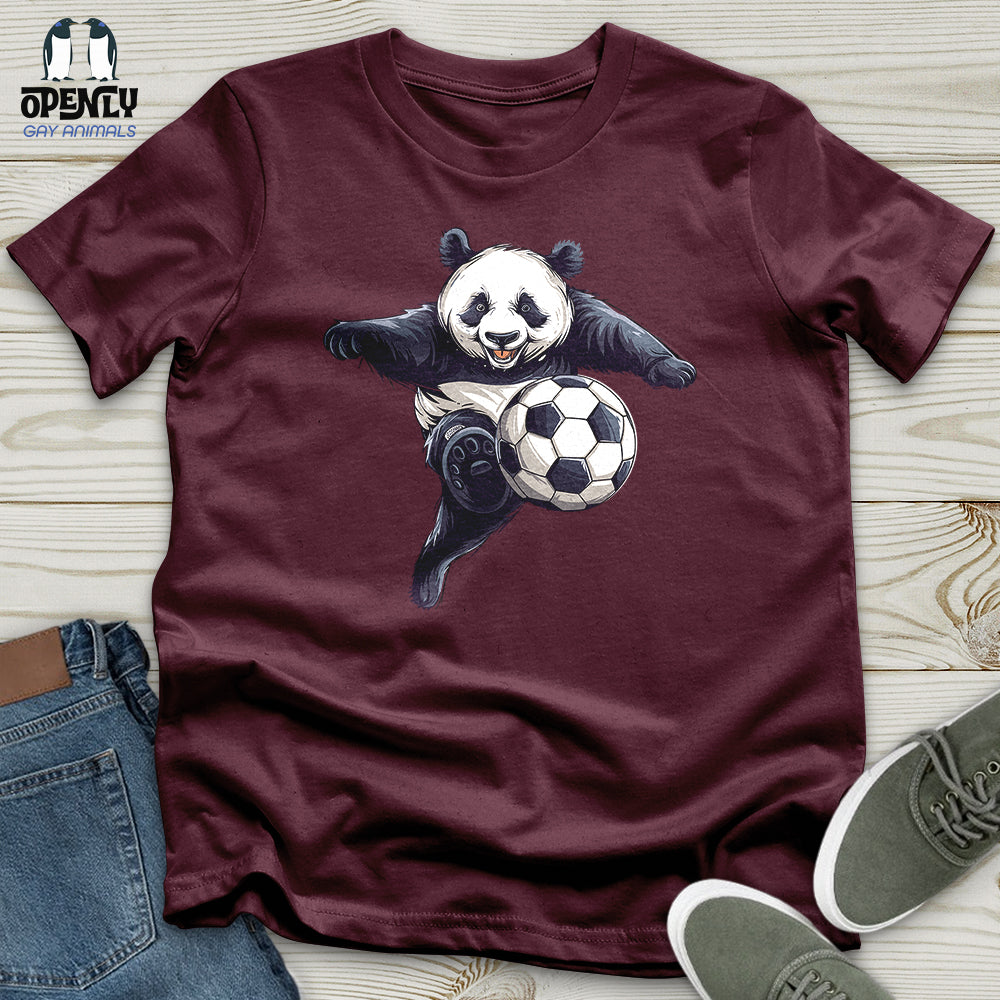 Panda Soccer Strike Unisex t-shirt
