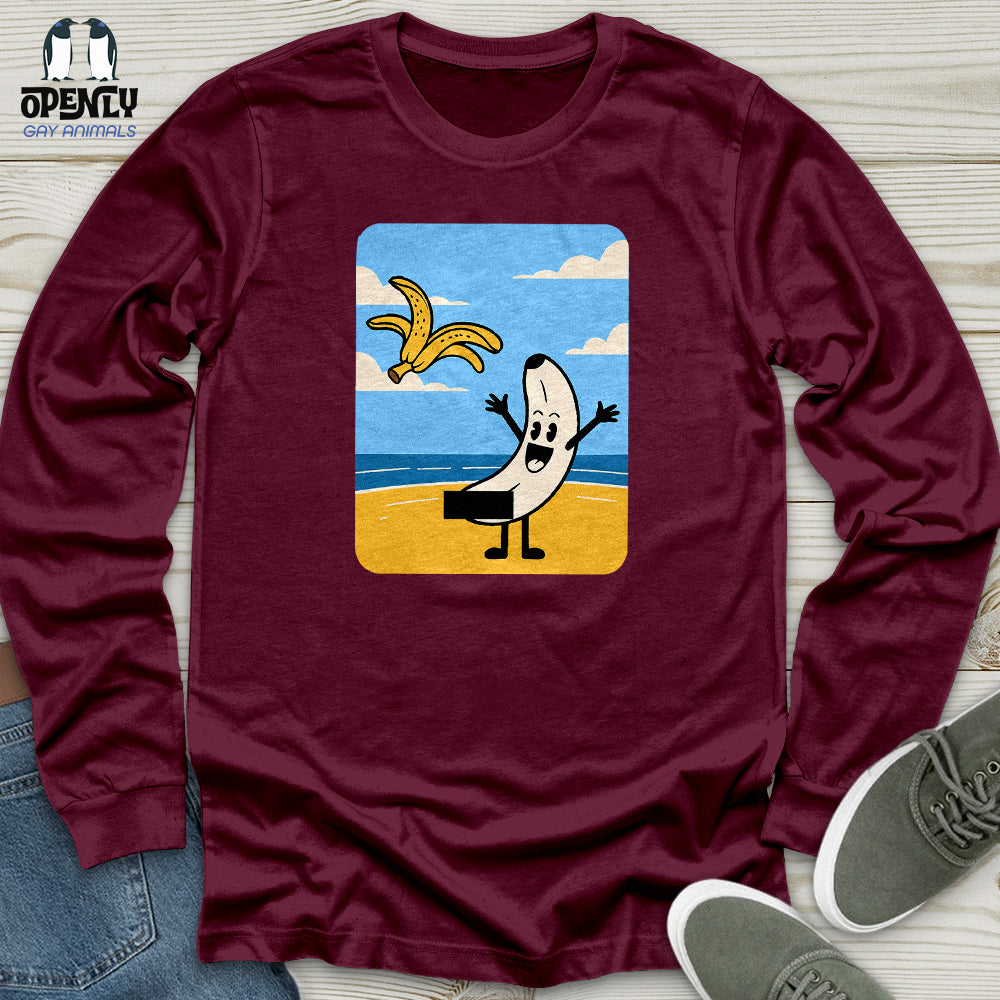 Funny Banana Unisex Long Sleeve Tee
