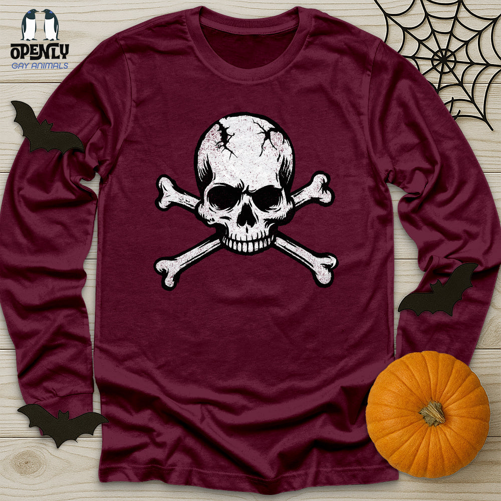 Skull Crossbones Unisex Long Sleeve Tee