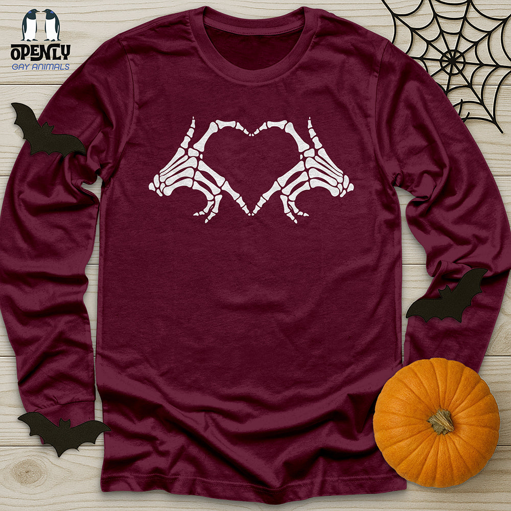 Halloween Skeleton Hand Shirt Unisex Long Sleeve Tee