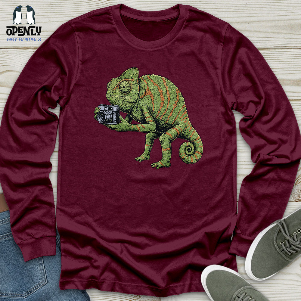 Chameleon Photographer Unisex Long Sleeve Tee