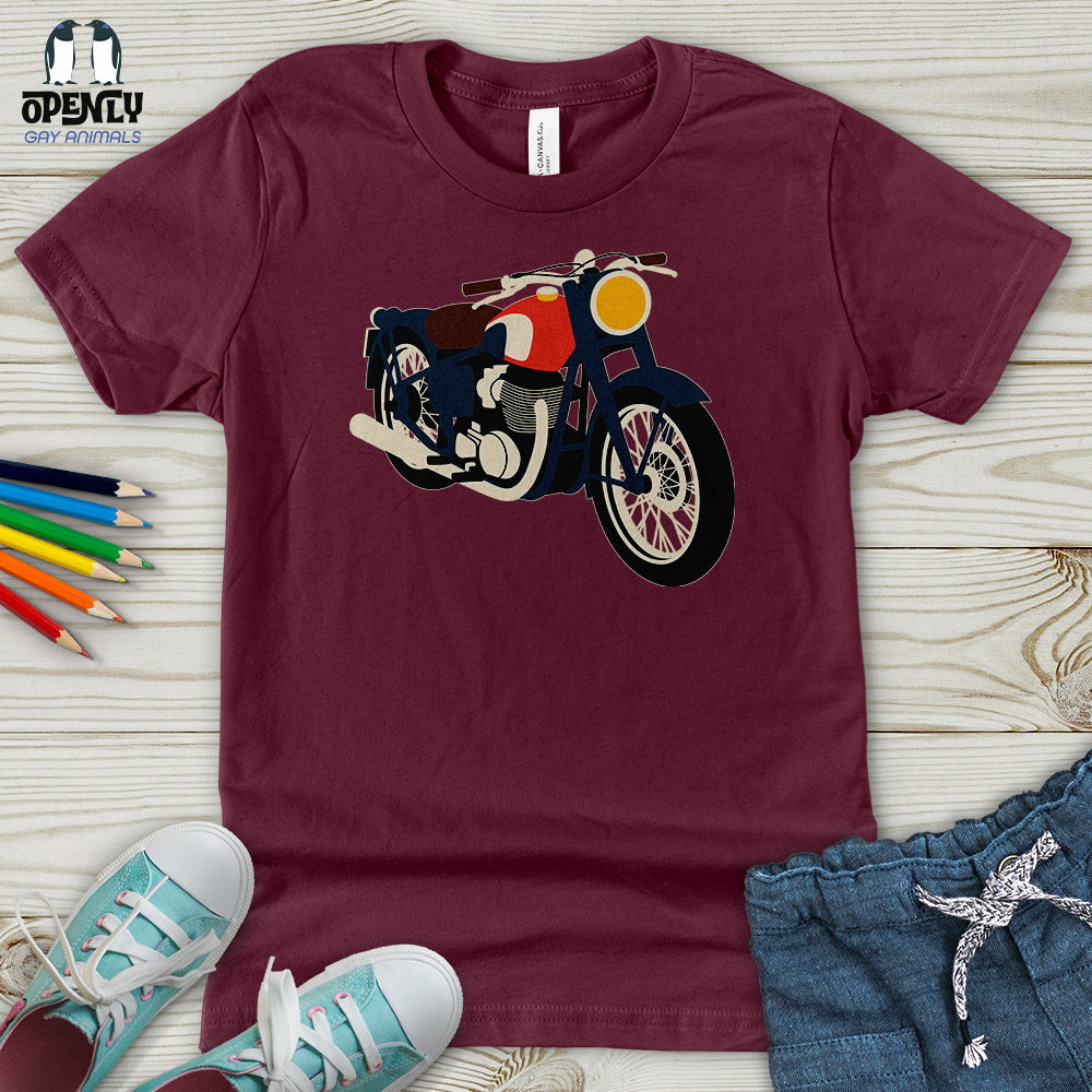 Vintage Motorcycle Youth T-Shirt