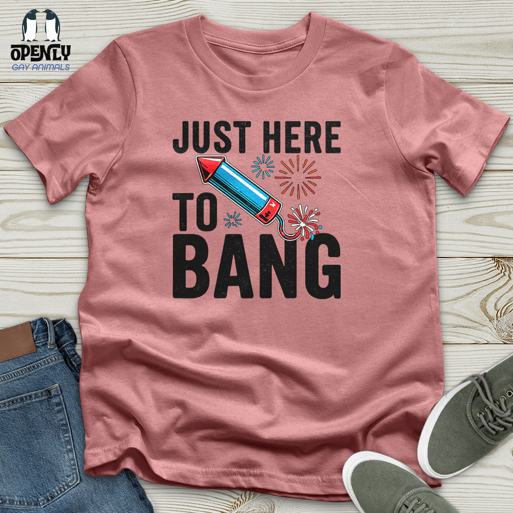 Just Here To Bang 02 Unisex T-Shirt