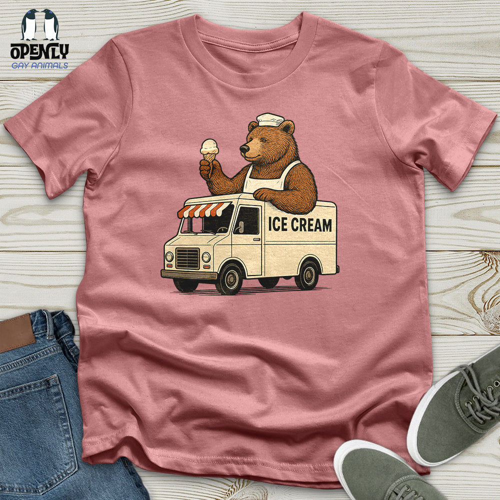 Bear Ice Cream Truck Unisex T-Shirt
